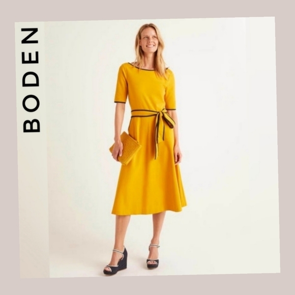 Boden Dresses & Skirts - Boden Tuscan Sun Ruby Ponte Midi Dress